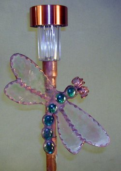 small solar
                light with dragonfly